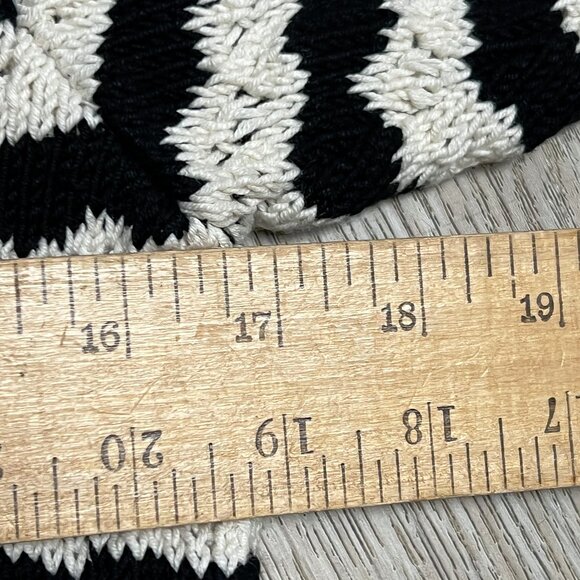 NWT Anthropologie Maeve Striped Crochet Sweater Knit Short Sleeve Cardigan Small - Picture 9 of 11
